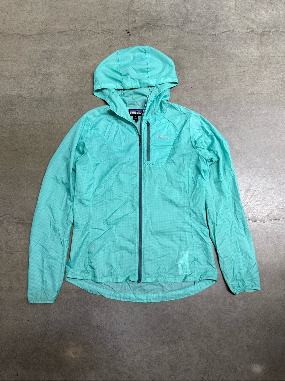 Patagonia Women’s Houdini Jacket Size Small Teal [STY24146] Lightweight Full Zip